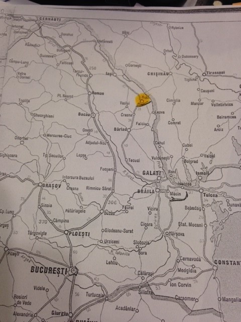 Map of where Jack was born