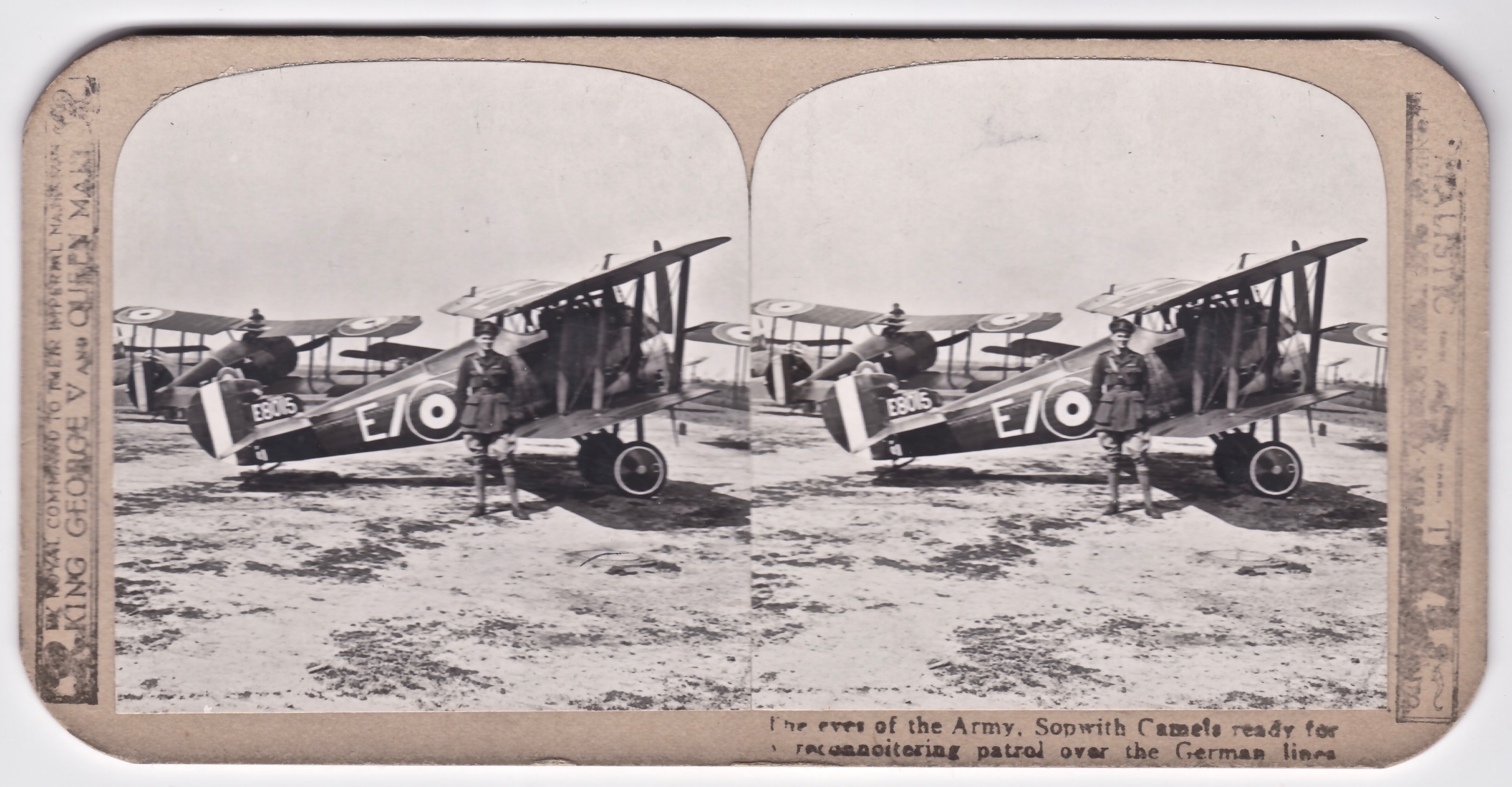 The eyes of the army - Sopwith Camels ready for a patrol over the German lines (1918).