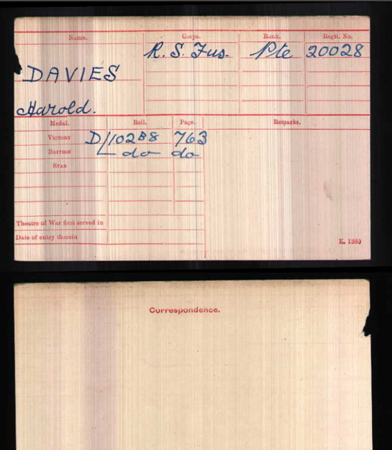 Medal card