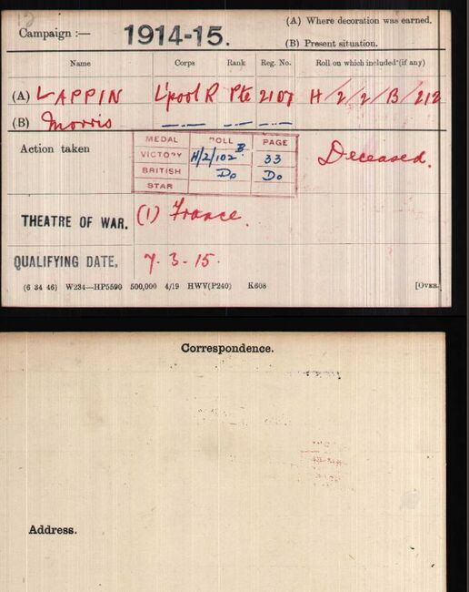 Medal card