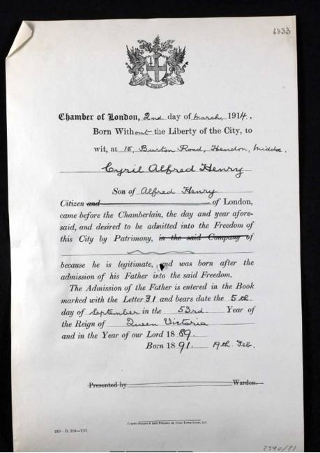 Freedom of the City