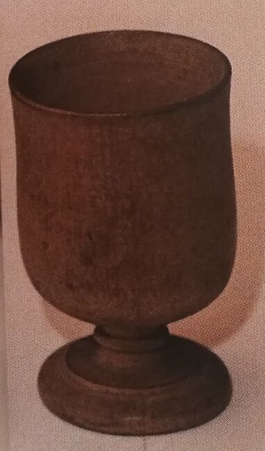Wooden egg cup Salamon made for his sister Pepi during the FWW