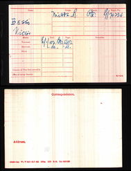 Medal Index Card