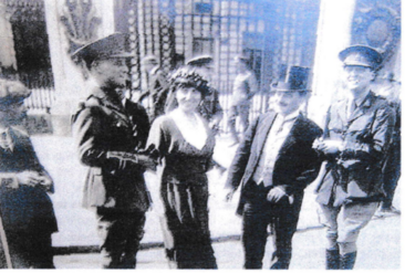 Cecil (right), his mother, father and Geoffrey at Buckingham Palace 1920