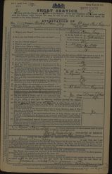 Military Record 1905