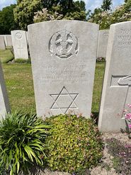 CWGC headstone of  private W Adler Photo by Jim Smith