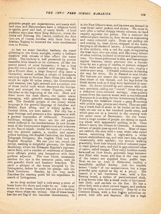 The Jews Free School Magazine, March 1918. Vol 3 Nº 25.	Reproduced by kind permission of the Trustees of JFS,  © 2017