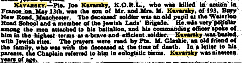 JC Obituary (transcribed into anecdotes)