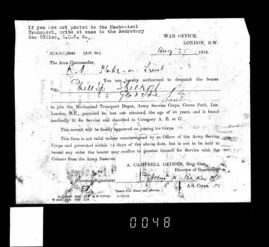 Army Service Record