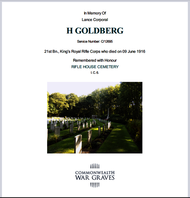 CWGC Rifle House Cemetery, Belguim
