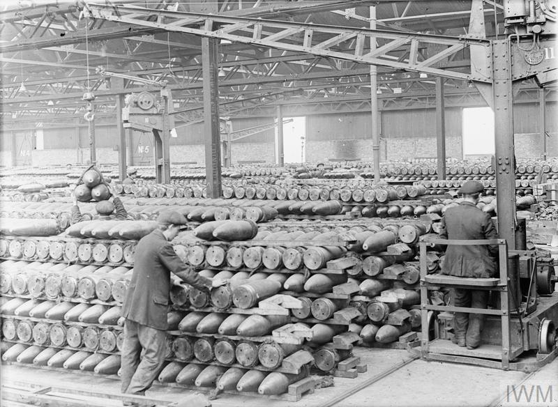 Colony of Belgian workers. National Projectile Factory at Birtley-Elisabethville Co. Durham. 1918. IWM (Q 27737)
