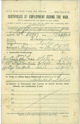 Certificate of Employment Front