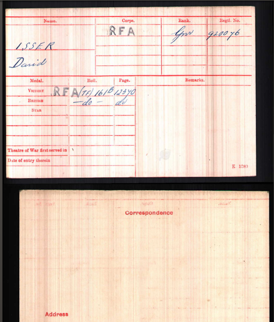 Medal card