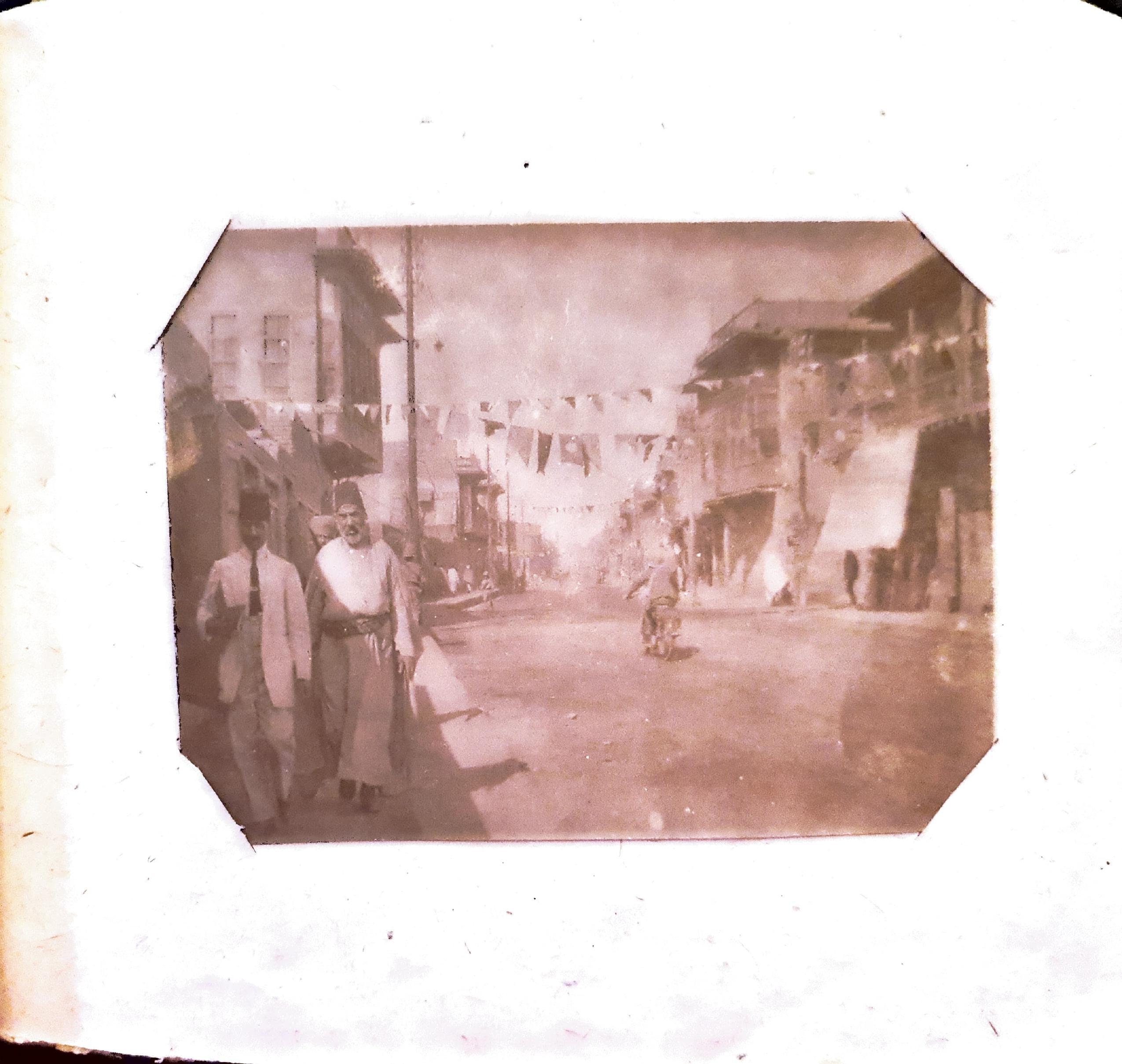 Street scene in Baghdad on the declaration of armistice with Turkey, November 2nd 1918