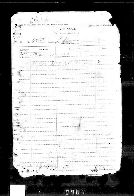 Military Record