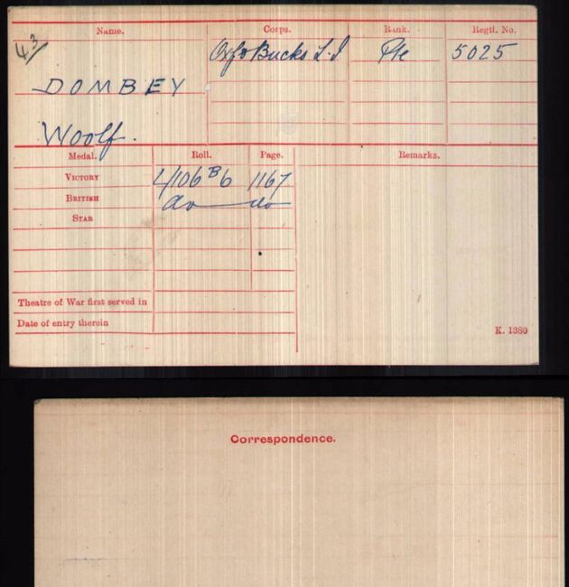 Medal card