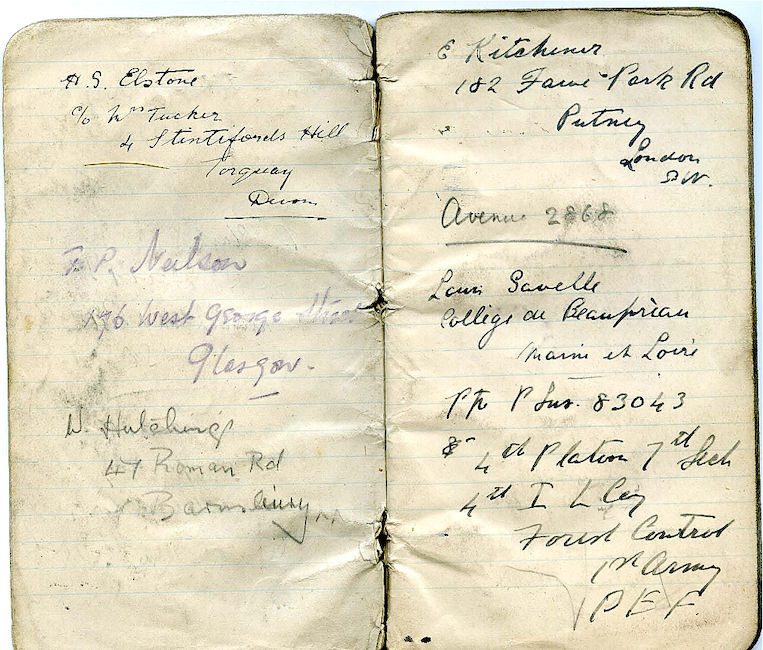 SLS WW1 Diary