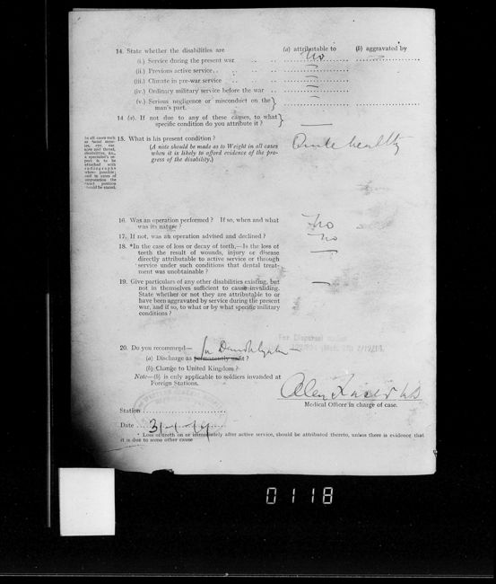 Military Record