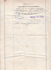 Isaac's Romanian birth certificate 2