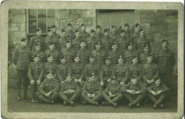 Group of unknown soldiers in uniform 
