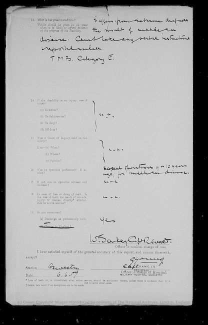 Military Record