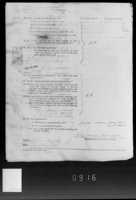 Military Record