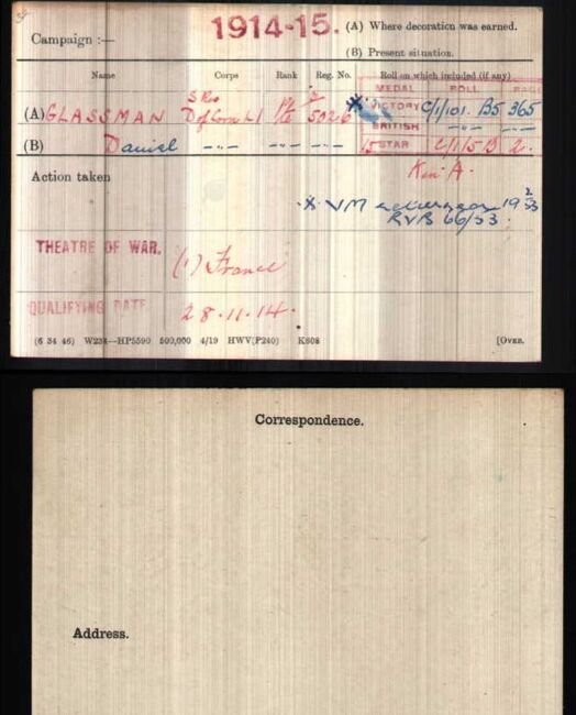 Medal card