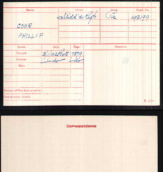 Medal card