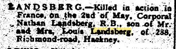 Jewish Chronicle 11/05/1917