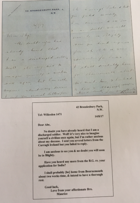 Letter from Maurice to Abraham