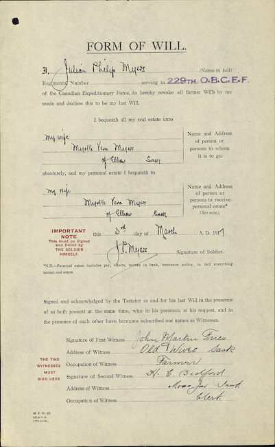 Canadian military records