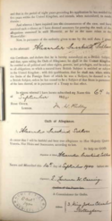 Naturalisation Papers 1/2