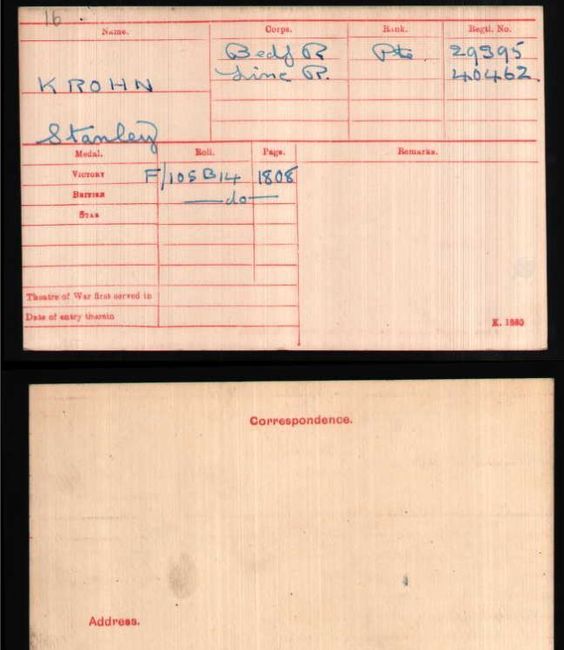 Medal card
