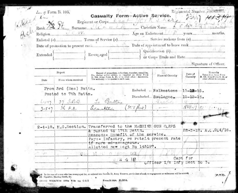 Military Record