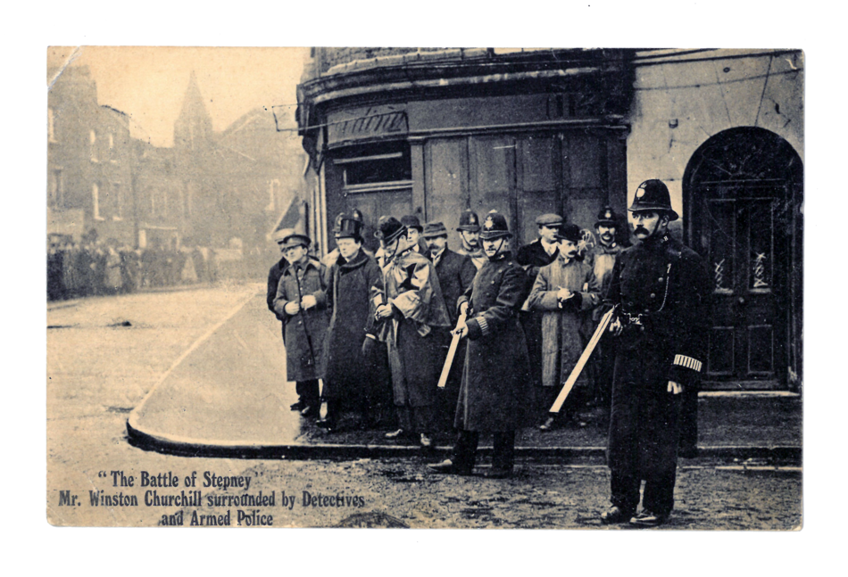 Winston Churchill at the siege