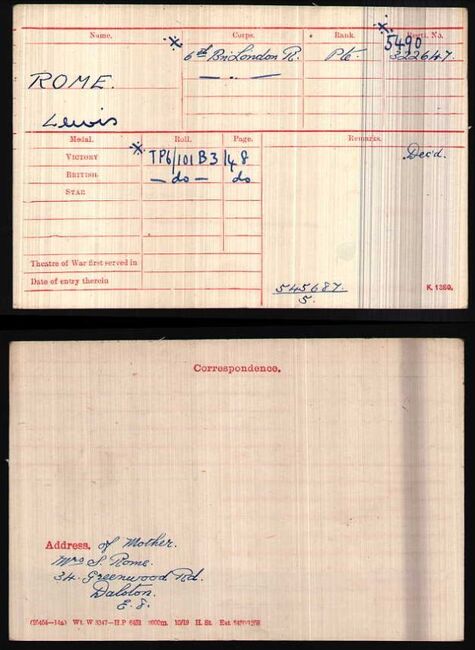 Medal card