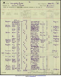 1939 Passenger List to Capetown