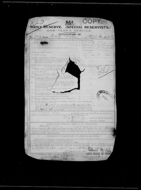 Military record