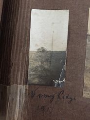 Photo taken of wagon at Vimy 1917 