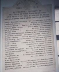 Hackney Roll of Honour