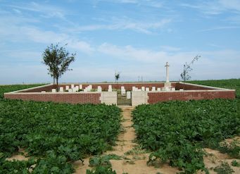 Burial place of Pte J Williams 2nd Bn., Canadian Infantry