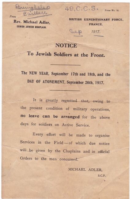 Rev. Adler Letter