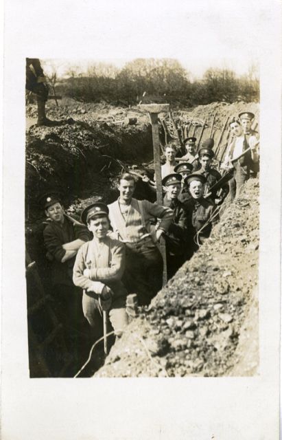 In the training trenches, Rifleman Barney Griew, Ongar 1915