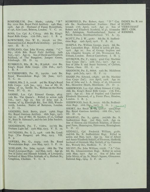 Military Record