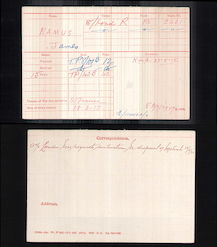 Medal index card