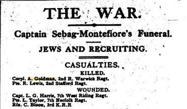 Extract from The Jewish Cronicle