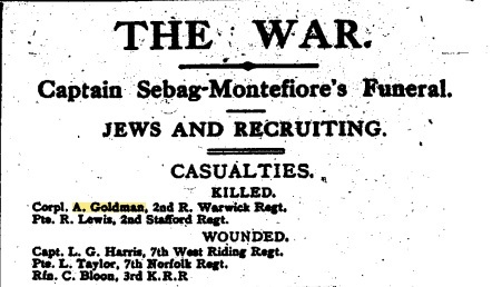 Extract from The Jewish Cronicle