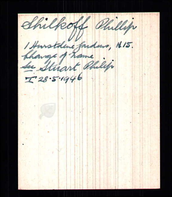 Change of name note