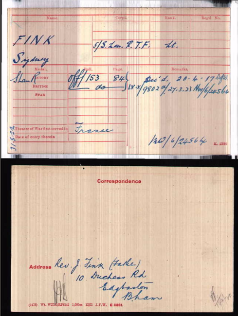 Medal card