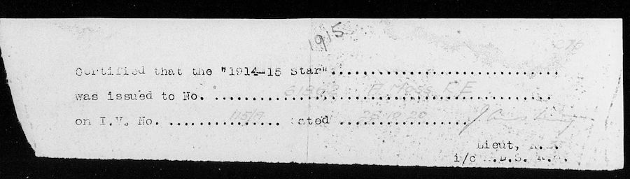 Military record